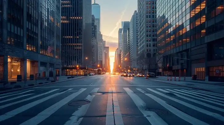 city dawn