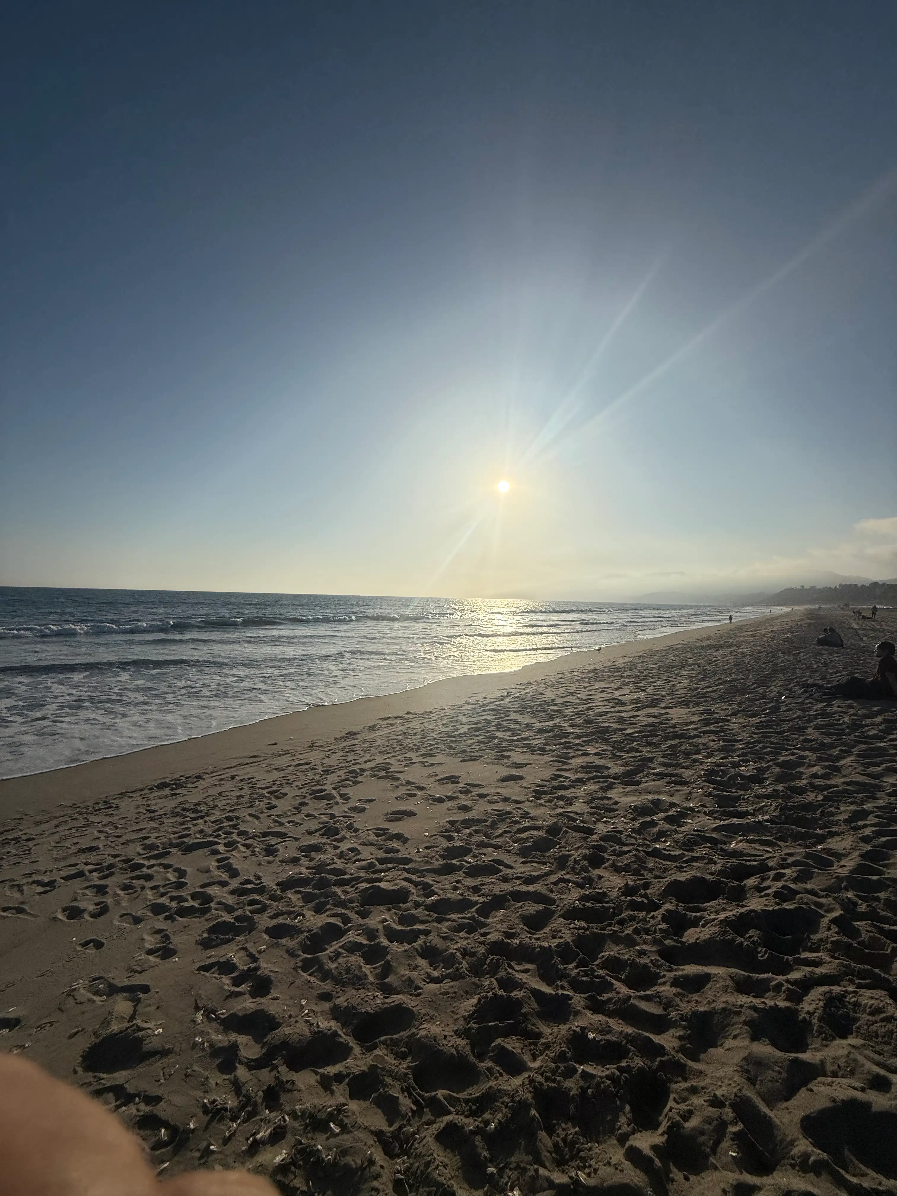 Will Rogers beach at sunset